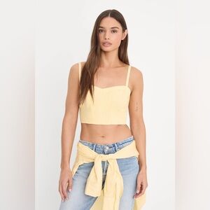 Good American Poplin Bustier Cami Top